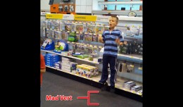 Future Hardcore Gamer Falls Over At Best Buy Little Kid